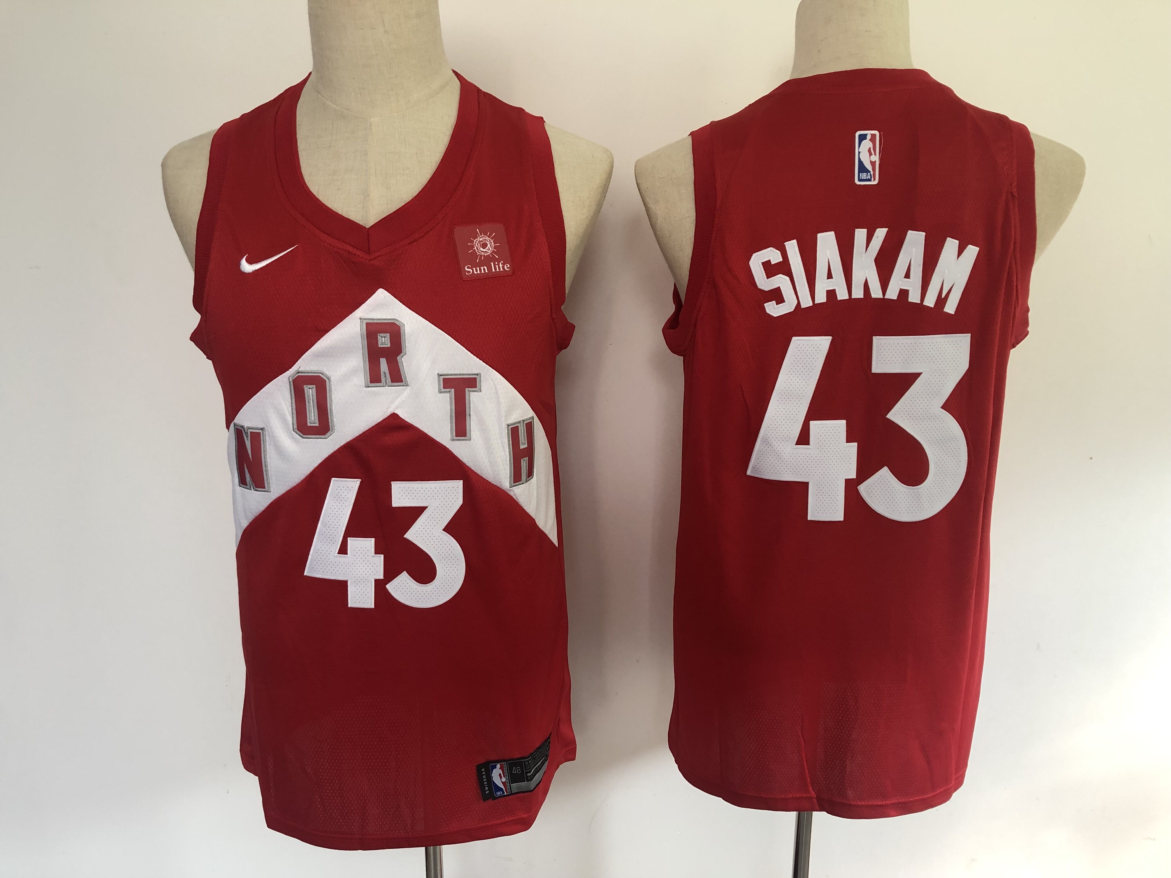 2019 Men Toronto Raptors #43 Siakam red  NBA Nike Jerseys